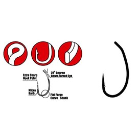 Gamakatsu Snagger Hook - 10 Carp Hooks for Fishing Carp & Coarse Fish, Fishing Hooks for Carp Fishing, Single Hook, Eye Hooks, Size: 4