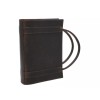 Handmade Distressed Leather Bible Book Cover Sleeve Pockets Handle Custom
