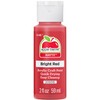 Plaid JA20501 Acrylic Paint, Bright Red, 2 oz