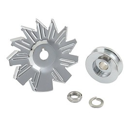 Mr. Gasket 6808 Chrome Plated Alternator Pulley Kit