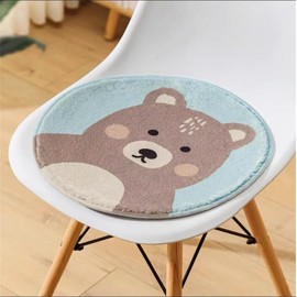 Cartoon Round Cushion, Round Seat Cushion Children School, Plush Chair Cushion, Chair Cushion, Round Soft Cute Cartoon Animal Chair Cushion, Washable, Durable for Living Room, Car, Classroom (#08.30 x