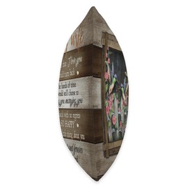 Wife gifts Husband to Wife Flower Hummingbird I Love You Throw Pillow, 18x18, Multicolor