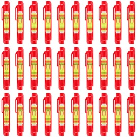 FUNSUEI 30 PCS String Line Level Tool, Hanging Line Level String, Bubble Measuring Tool Small Bubble Level for Bricklaying, Masonry Work, Picture Frame Hanging