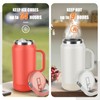 Cafezi Half Gallon Insulated Water Jug, Stainless Steel with Flip
