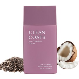 Clean Coats Moisturizing Paw Serum | Lick-Safe & Fragrance-Free | Fast-Absorbing Balm Alternative for Dry, Cracked Paws, Made in The USA, 1.69 fl oz