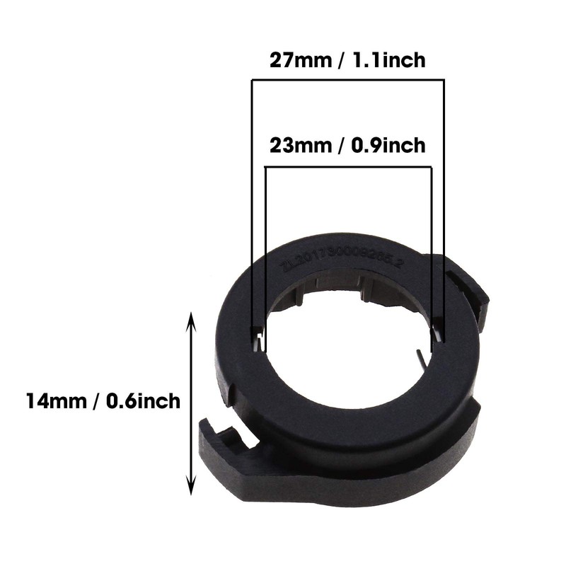 Create idea 2 x HID H7 LED Lamp Socket Adapter