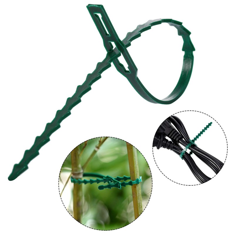 WILLBOND 200 Pieces Adjustable Plant Ties Flexible Garden Plant Ties,