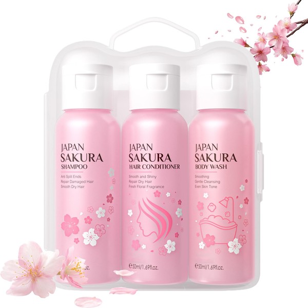 Sakura Travel Size Shampoo and Conditioner, Sakura Bath & Hair