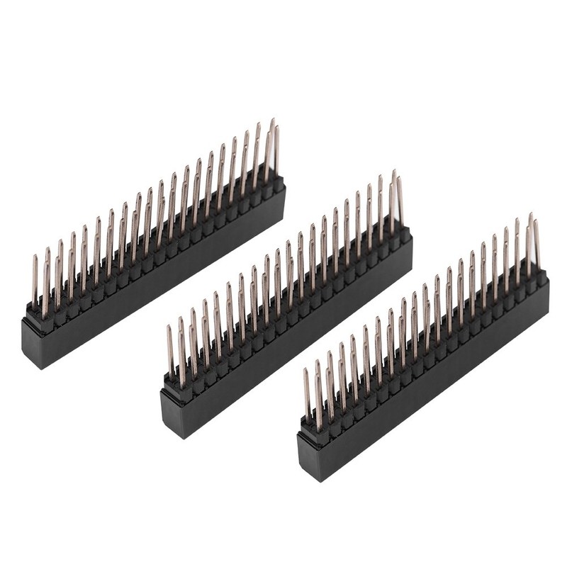 Gpio Stacking 2X20 Pin Headers Female 3Pcs 2 X 20