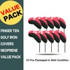 Golf Iron Head Covers with Number Printed Value 10 Pcs/Set,
