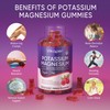 Potassium Magnesium Gummies 500 mg Sugar-Free Magnesium Glycinate Supplement with