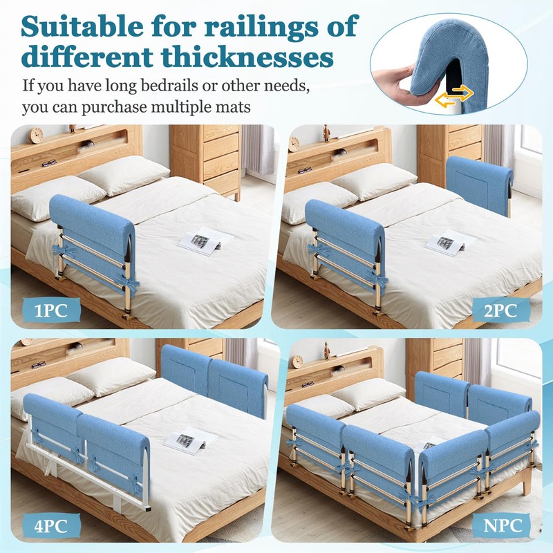 Bed Rail Pads Hospital Bed Rail Covers Medical Foam Bumpers