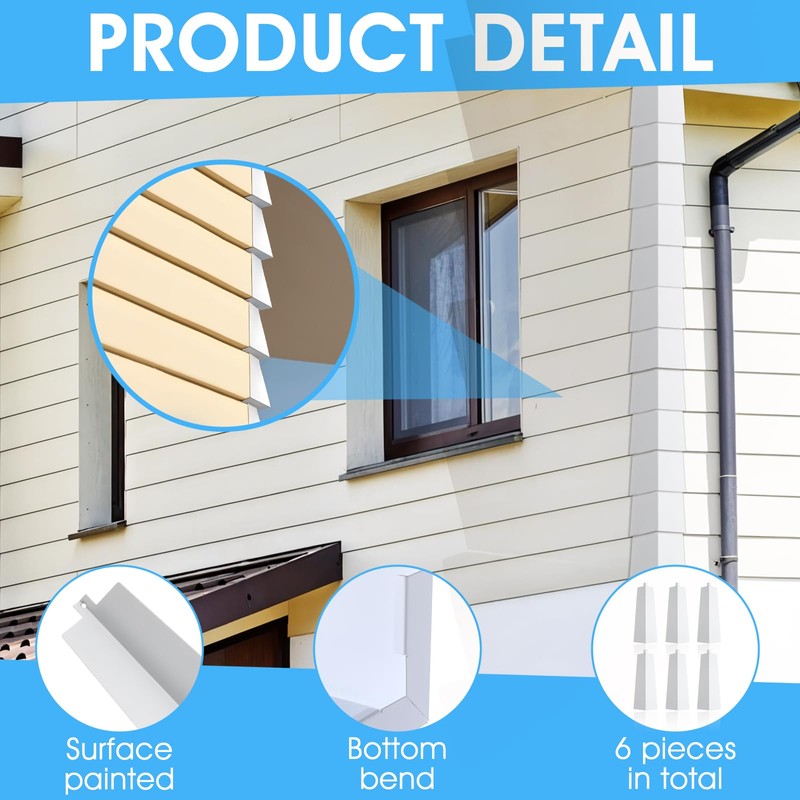 6 Pcs Aluminum Siding Corners 8 Inch Outside Siding Corner