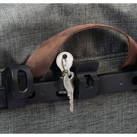 Racktime Unisex – Adult's RT Secureit Sidebag Pair, Silver, 2er Set / 4 Schlüssel