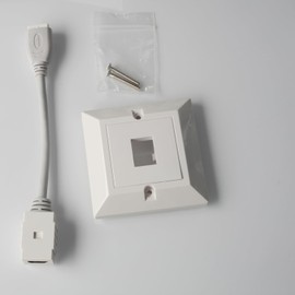 HDMI Wallplate, UK-style, 1 port