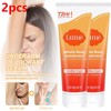 Lume Whole Body Deodorant Invisible Cream Clean Tangerine - 2 Pieces - 72-Hour Odor Control