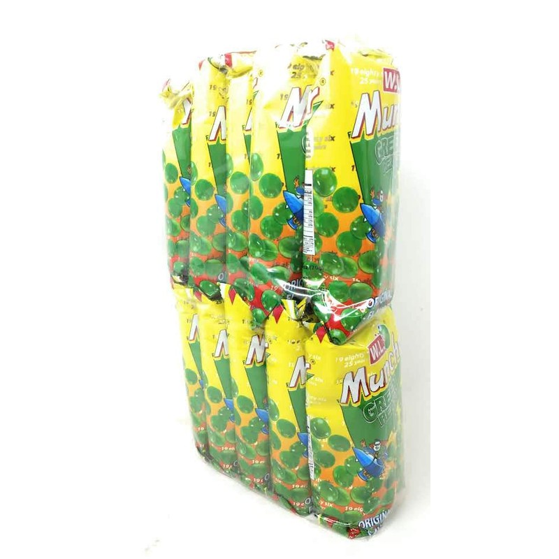 Muncher Green Peas Pack of 10 Original Flavor 2.46 Oz