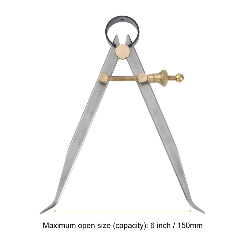 sourcing map Spring Joint Caliper 6 inch / 150mm Steel