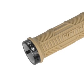 FIFTY-FIFTY MTB Grips, Bicycle Grips Mountain Bike Made of Non-Slip Rubber, Double Lock-on Bicycle Grips / Handlebar Grips for All-Mountain, Enduro, Downhill, E-Bike, Cross-Country (Sandstorm)