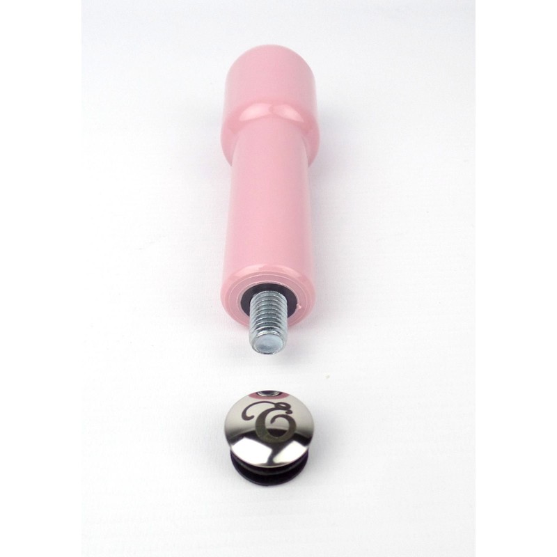 Pink Plastic Replacement Portafilter Handle (M10 Thread) & Chrome End