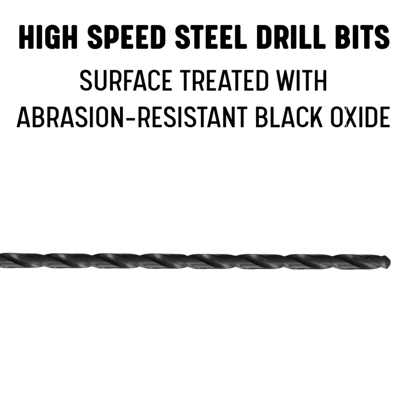 Drill America 1" x 12" HSS Extra Long Drill Bit