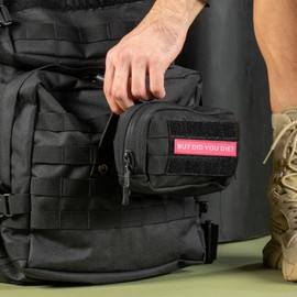 But Did You Die Patch Tactical Embroidered Emblem Patches for Military Backpacks Helmets Bags Vests Jackets (2Pcs, Pink)