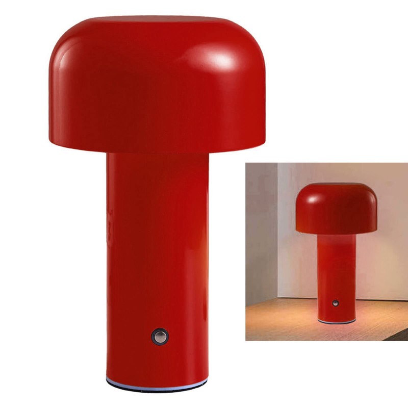 FTVOGUE Mushroom Table Lamp, Tri-Colour, LED Light Beads, Continuously Dimmable,