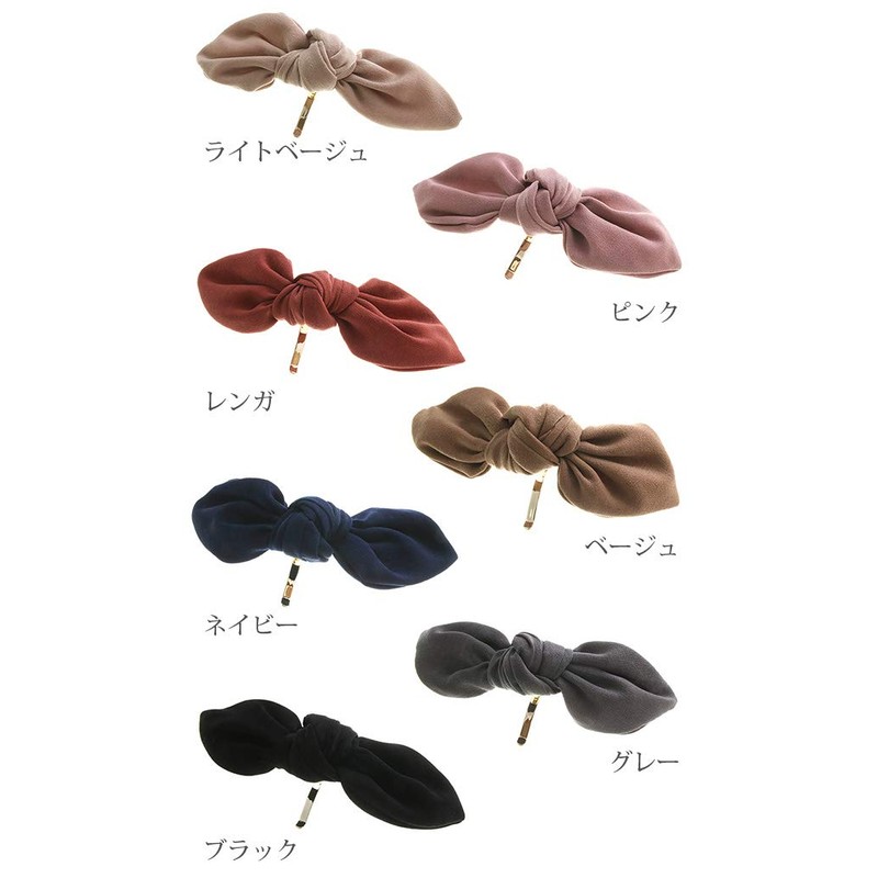 Vingtaine H7313 Basic Color, Wired, Ribbon Pony Hook, Hair Cuff,