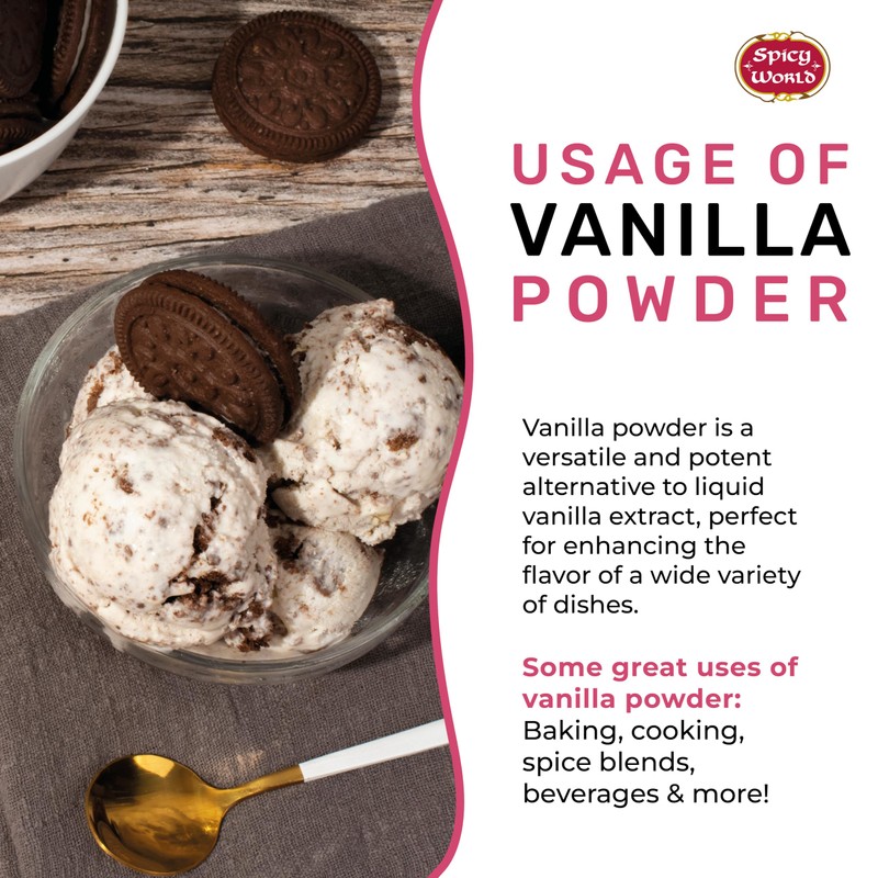 Spicy World Vanilla Bean Powder 2 oz - Premium 100%