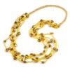 Avalaya Multistrand Yellow Shell/Glass Bead Long Necklace/ 76cm L