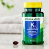 Spring Valley Vitamin K2 Supplement, Soft Gel Capsules, 100 Mcg,