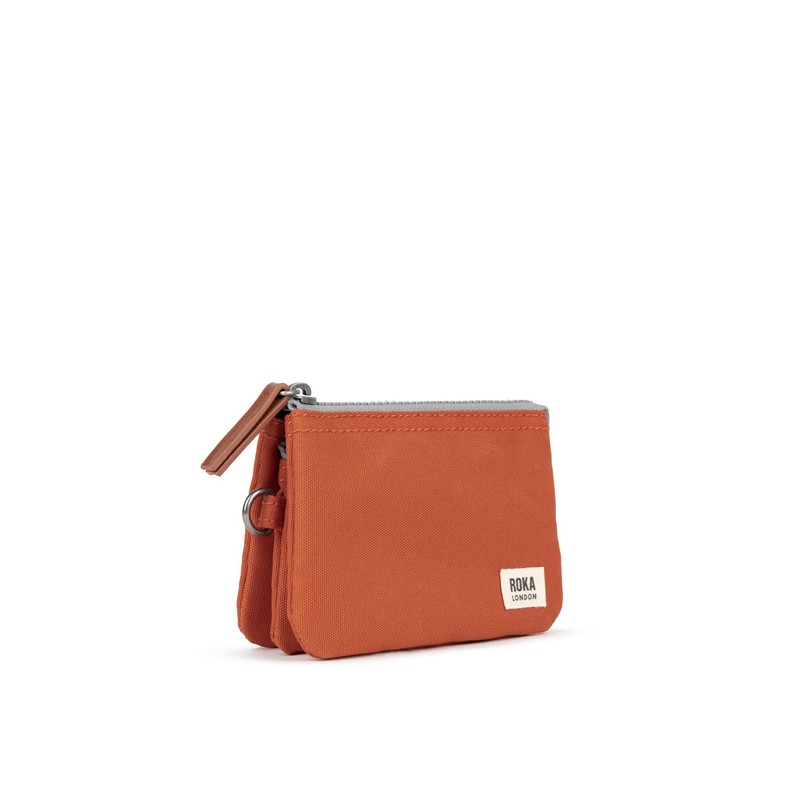 Roka London Carnaby Small Recycled Canvas (Pumpkin)