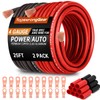 TOPSTRONGGEAR 4 Gauge Wire 25ft Black and 25ft Red Power