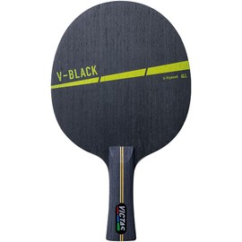 Victas 310224 Shakehand V-Black Racquet, For Attacks, Black, 6.2 x 5.9 inches (157 x 150 mm)