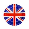 SHATCHI 10pcs Union Jack Paper Plates 23cm Tableware Party Supplies