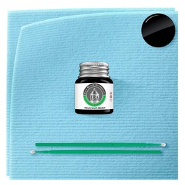 ERA Paints WA8555/GBA - Ebony Black for ISUZU Exact Match Automotive Touch Up Paint Jar - Basic Kit