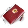 AOXONEL Womens RFID Small Compact Bifold Wallet,Cute Mini Zipper Card
