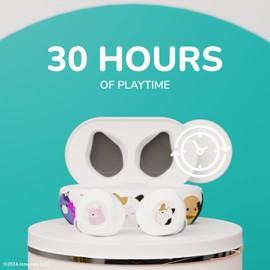 iJoy Squishmallows Bluetooth Earbuds with Charging Case- Wireless Headphones with Built-in Mic + Up to 30 Hours Playtime – Squishmallows Gifts for Girls, Boys, Women, Men and All Squish Squad Fans