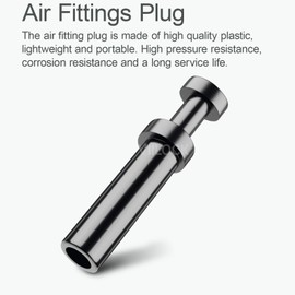 VIILOCK 20pcs Air Fittings Plug, 6mm OD Pneumatic Push to Connect Fittings Plug PP-6