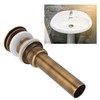 Antique All Copper Bathroom Sink Drain Sink Pop Up Drain
