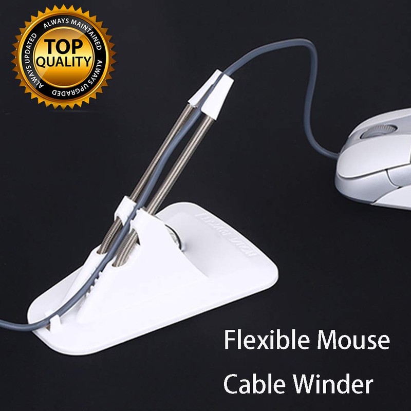 Flexible Mouse Bungee Cable Management System Mouse Cord Clip Clipper