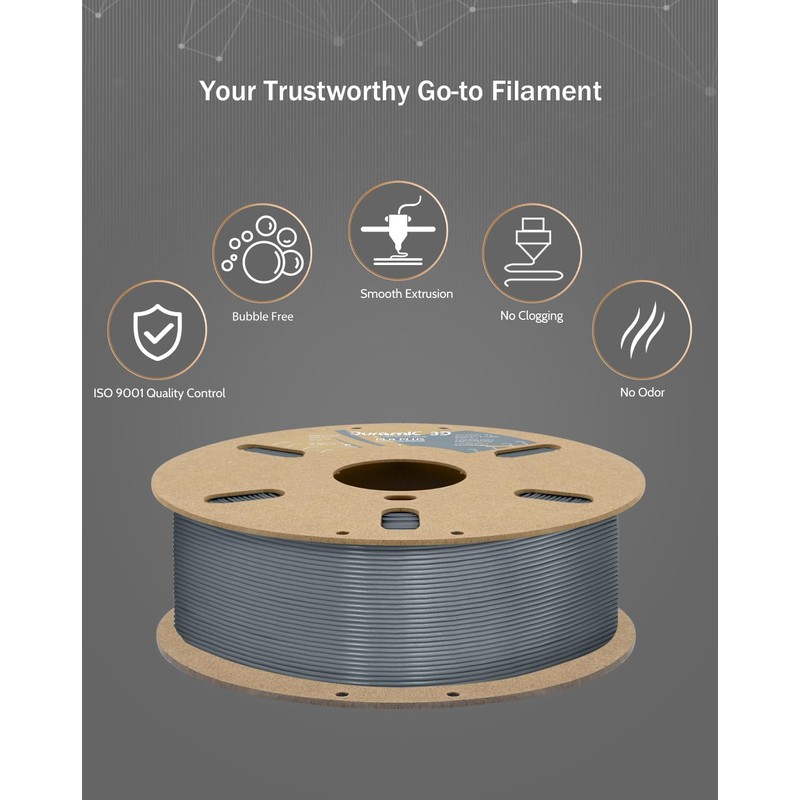 DURAMIC 3D DURAMIC 3D PLA+ Filament 1.75mm 2Kg Black +