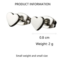 Tiny Heart Stud Earrings For Women, Dainty Earrings Jewellery and Exquisite Package Jewellery for Brides Bridesmaids Wedding