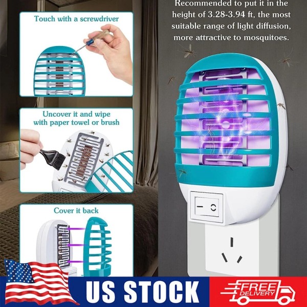 Unbranded Indoor LED Electric Mosquito Fly Bug Insect Trap Zapper