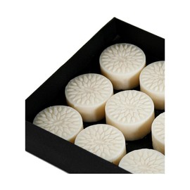 NUHR Home Rose & Oud Wax Melts Strong Scented Set of 12 Highly Scented Eco Soy Wax Cruelty Free Vegan Multi Note Fragrance, Refined Scented Melts Wrapped on Velvety Base with Exotic Woods