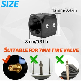 EKIND Bicycle Valve Dice (Pack of 5, Black)