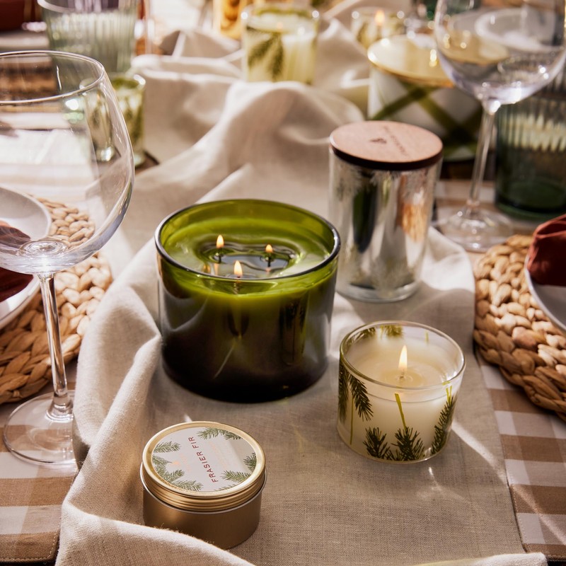 Thymes Travel Tin Holiday Candles - Scented Candles for Home