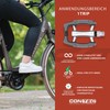Contec Komfort Fahrrad Pedale Alu City Silber Rutschfest Reflektor CrMo