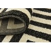 Unique Loom Athens Collection Geometric Casual Modern Border Black Runner