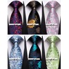 Barry.Wang Mens 6 PCS Ties Silk Striped Paisley Check Necktie
